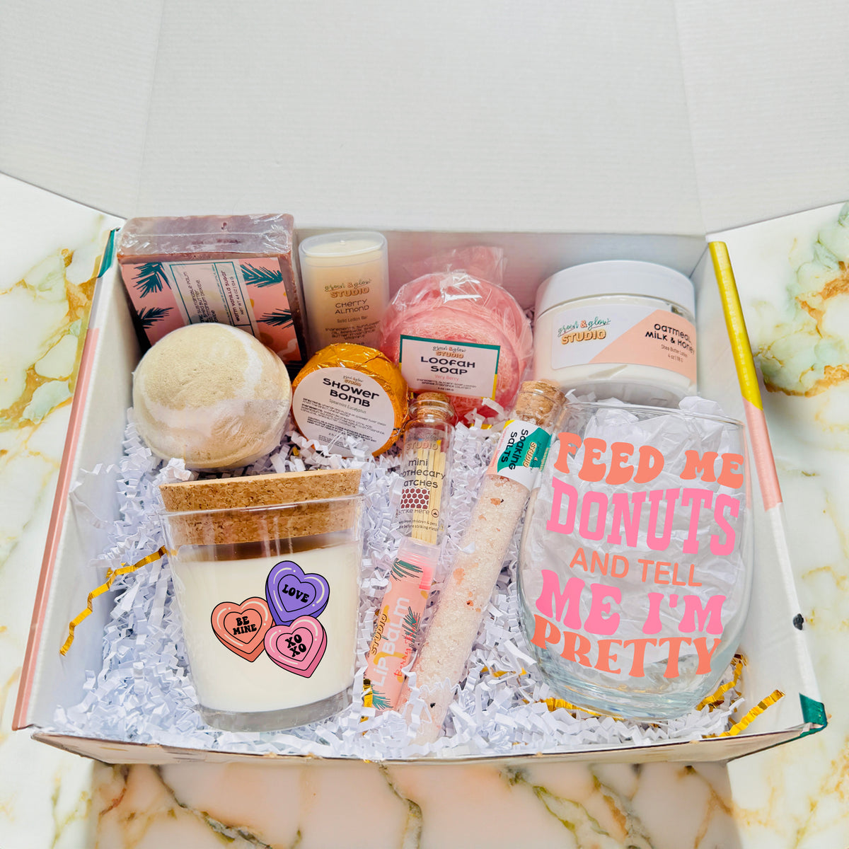 Candy Hearts Valentine Large Spa Gift Box