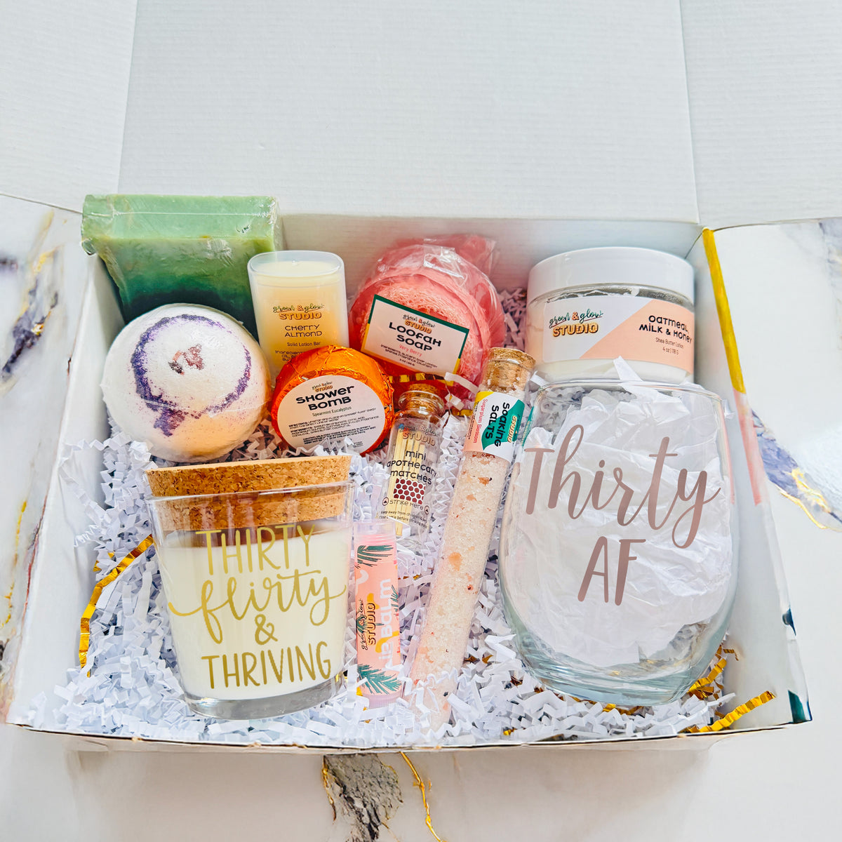 30 Flirty and Thriving Large Spa Gift Box